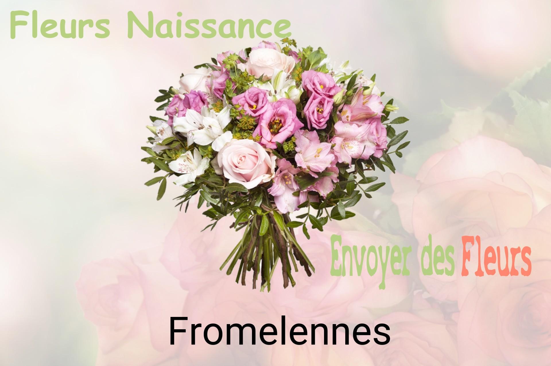 Bouquet de fleurs de naissance livré à Fromelennes